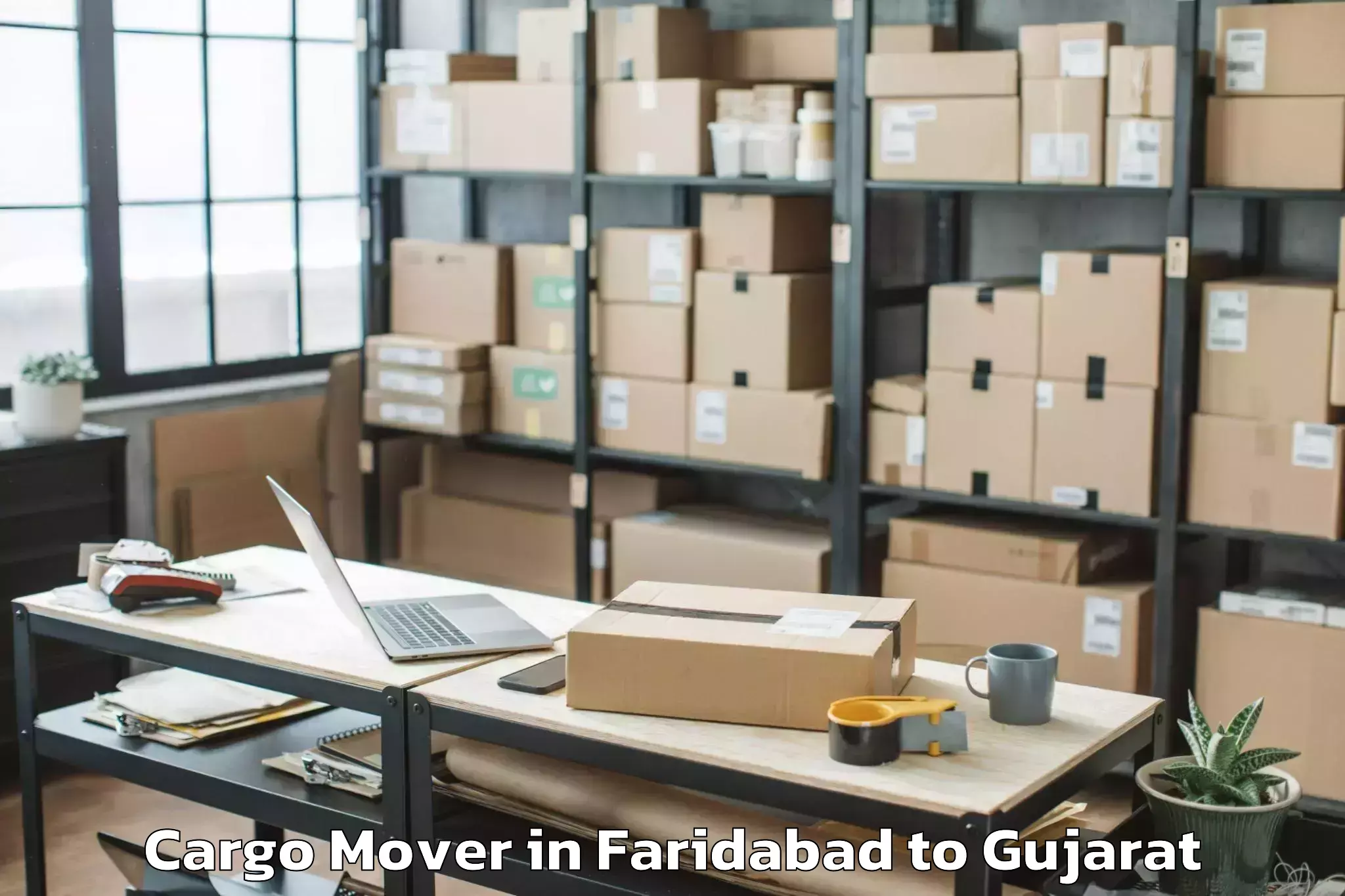 Book Faridabad to Gandhidham Cargo Mover